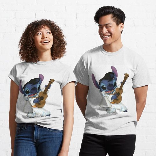 Elvis stitch Classic T-Shirt, Disney Lilo Stitch Shirt
