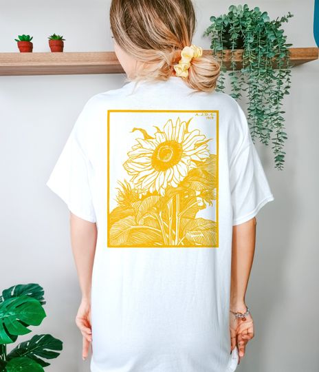 Sunflower Tee, Comfort Colors T-Shirt, Flower Tee Shirt d Tshirts