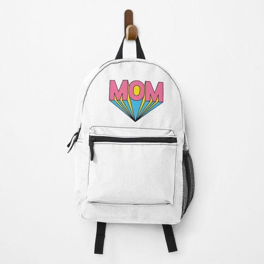 Mother's Day MOM in pink Backpack