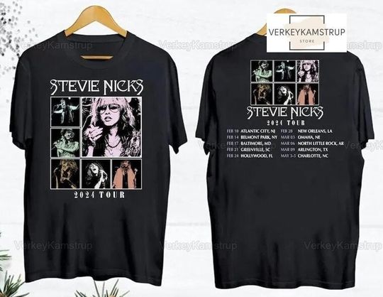 Stevie Nicks 2024 Tour Shirt, Stevie Nicks Live On Tour 2024 Shirt