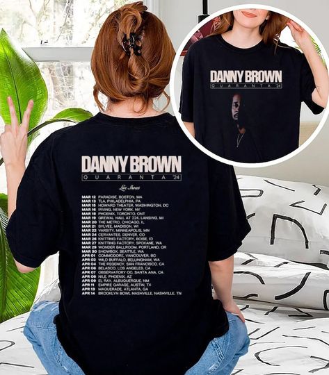 Danny Brown 2024 Tour Shirt, Quaranta Tour 2024 Shirt