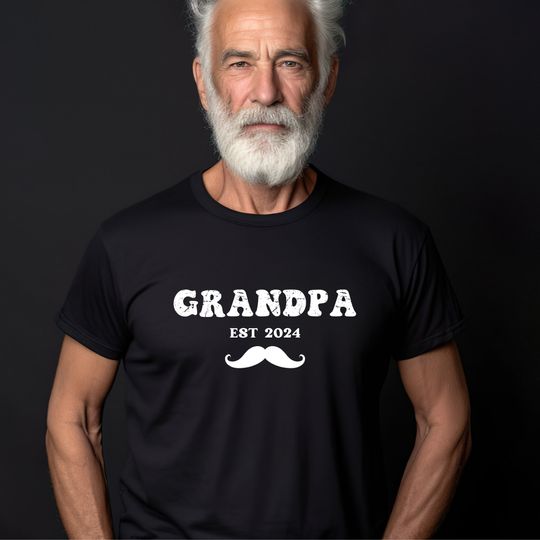 Custom Grandpa Est T-shirt, Funny Father's Day Shirt