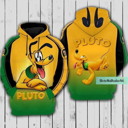 Disney Pluto Hoodies, Disney Pluto 3D Hoodies, Disney Pluto Xmas Hoodies