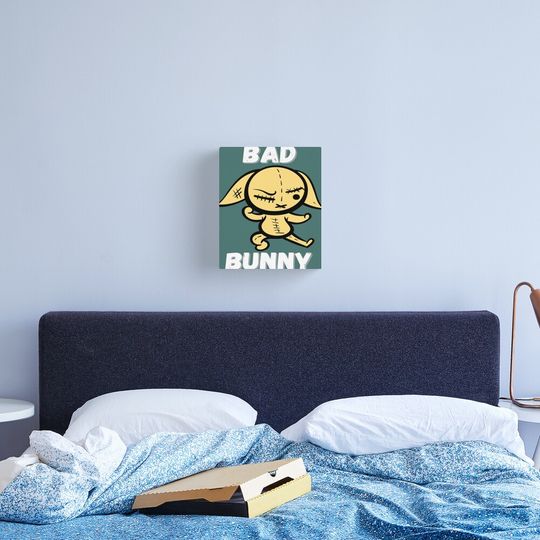 Bad Bunny Target Bunny Funny  Canvas Print