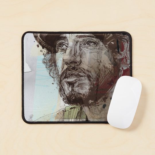 Bruce Springsteen sketch painting Mouse Pad