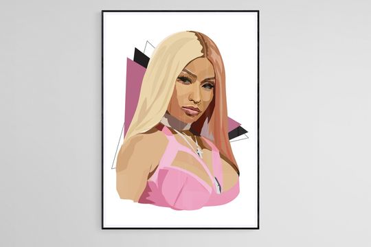 Nicki Minaj - Art Print - Portrait Print - Celebrity Print Poster