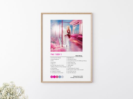 Pink Friday 2 by Nicki Minaj Album Print Poster