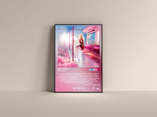 Nicki Minaj Pink Friday 2  Poster, Nicki Minaj Gift Poster, Nicki Minaj Pink Friday