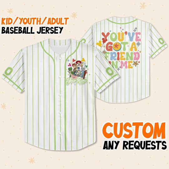 Personalize Disney Toy Story Baseball Jersey