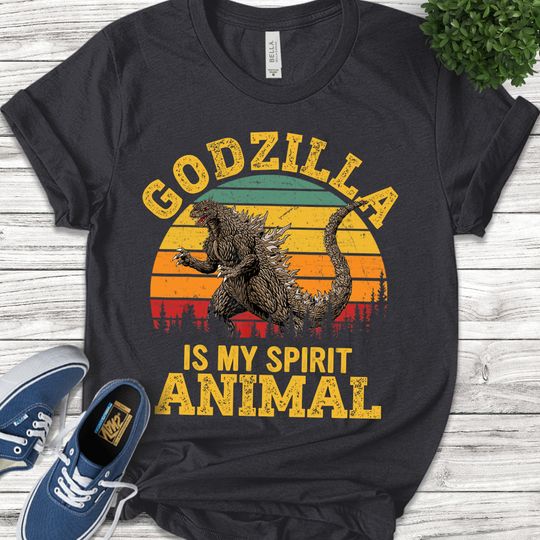 god zilla Is My Spirit Animal T-shirt, Retro god zilla T-shirt