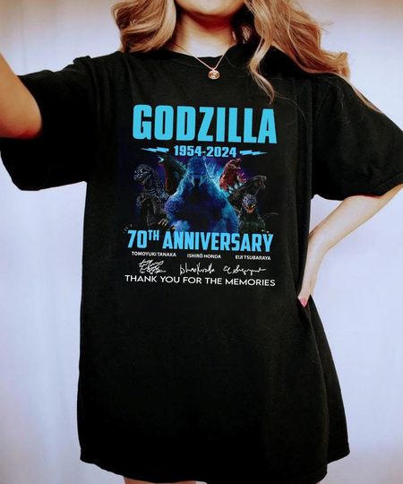god zilla Shirt, god zilla 1954  2024 70th Anniversary Thank You Shirt