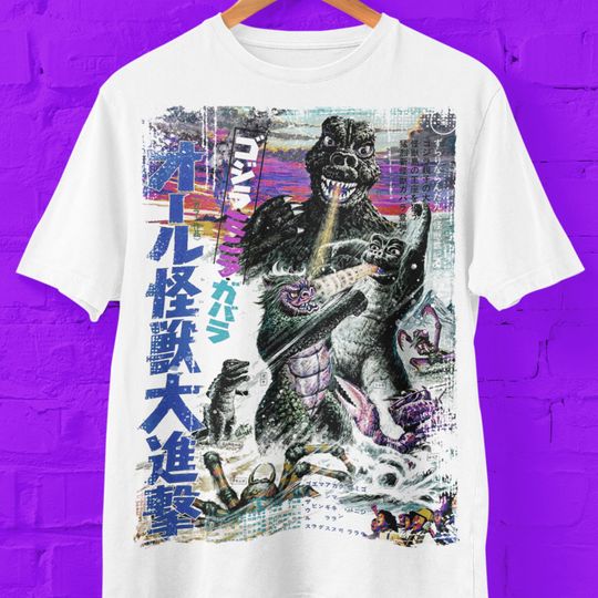 Japanese god zilla Movie Poster Tee T-Shirt