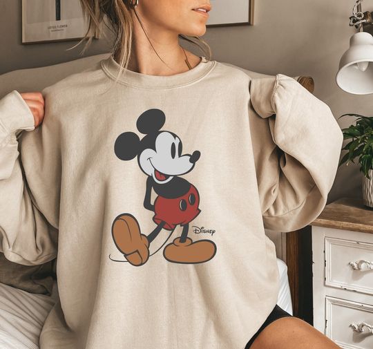 Disney Classic Mickey Mouse Pose Sweatshirt, Mickey Sweatshirt