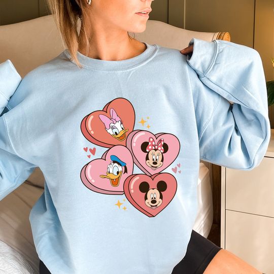 Disney Valentine Sweatshirt, Mickey Minnie Valentine Sweatshirt