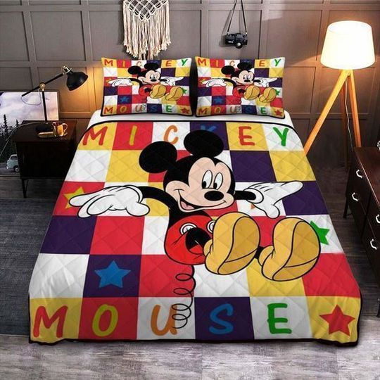 Funny Mickey Mouse Never Too Old For Mickey 3D Bedding Set