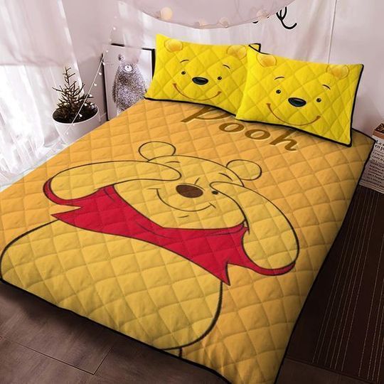 Cute Pooh Bear Lovers Winnie The Pooh Fans Love Pooh 3D Bedding Set