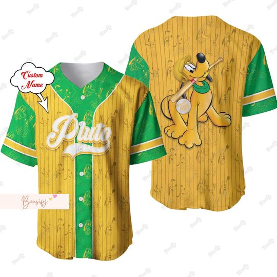 Pluto Jersey Shirt, Personalized Baseball Jersey, Pluto Dog Jersey