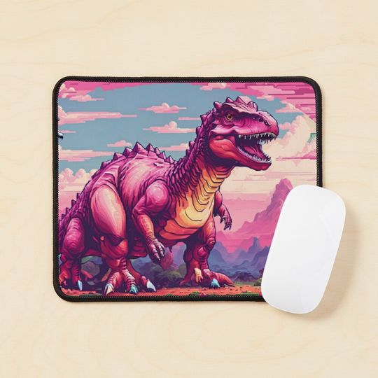 dinosaur retro gaming Mouse Pad
