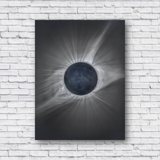 Solar Eclipse Poster, Solar Eclipse During Totality, Total Solar Eclipse Poster