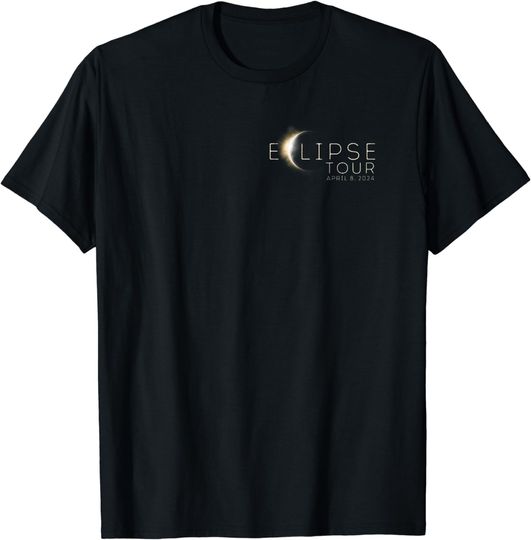 total solar eclipse tour 2024 front and back T-Shirt