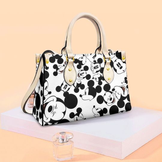Mickey Mouse Handbag, Mickey Mouse Leather Bag, Mickey Mouse