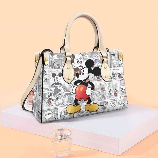 Mickey Mouse Handbag, Mickey Mouse Leather Bag, Mickey Mouse