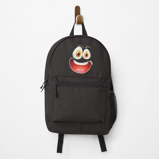 Unique watch with smiley face Backpack