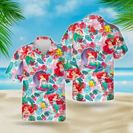 Disney The Little Mermaid Ariel Hawaiian Shirt