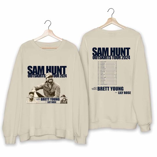 Sam Hunt 2024 Outskirts Tour Shirt, Sam Hunt Country Music 2024 Tour sweatshirt
