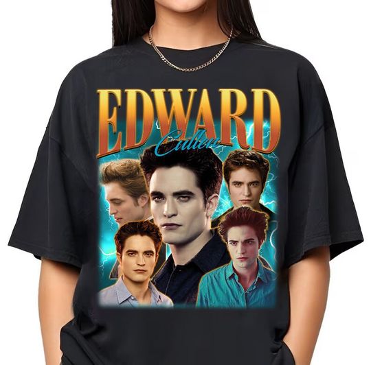 Edward Cullen Retro 90s Shirt, Edward Cullen Bootleg, Robert Pattinson T-shirt