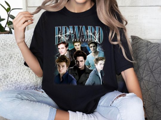 Bootleg Edward Cullen Shirt, Retro Vintage 90s Edward Cullen Shirt, Team Edward T-shirt
