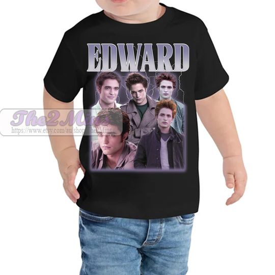 Vintage 90s Graphic Style Edward Cullen Shirt, Edward Cullen Youth T-Shirt