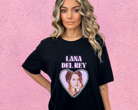 New Merch Lana Del Rey & Diamond Heart Tshirt