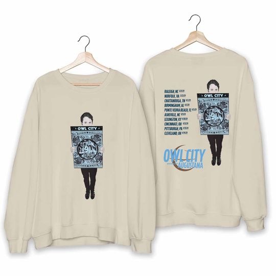 Owl City To The Moon Tour 2024 Shirt, Owl City Band Fan Sweatshirt
