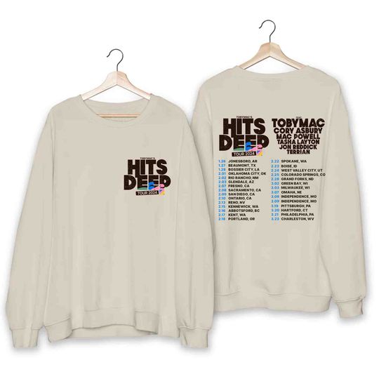 TobyMac Shirt, Hits Deep Tour 2024 Shirt, TobyMac Hits Deep 2024 Concert Sweatshirt
