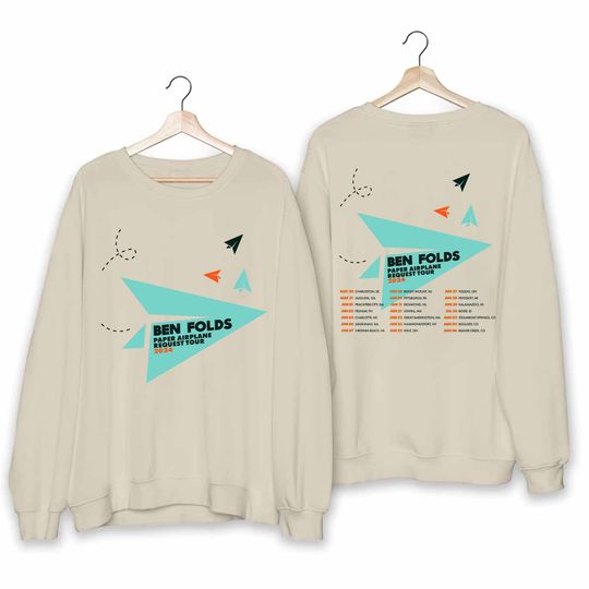 Ben Folds - Paper Airplane Request Tour 2024 Sweatshirt