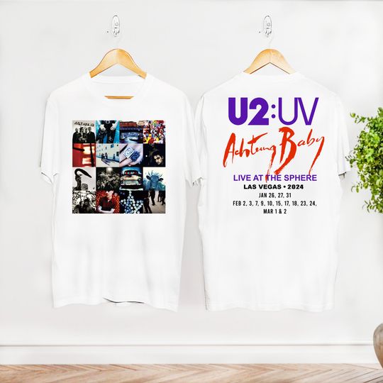 U2:UV Achtung Baby Shirt, Live At Sphere U2 Band Tour 2024 Shirt