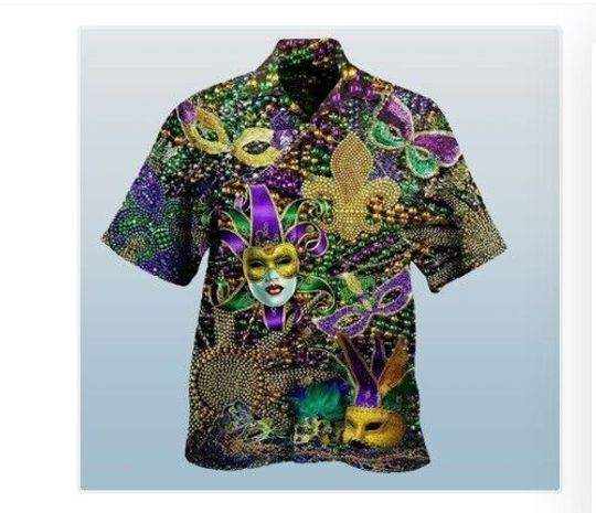 Happy Mardi Gras Unisex 3D HAWAII SHIRT Mother Day Gift All Over Print