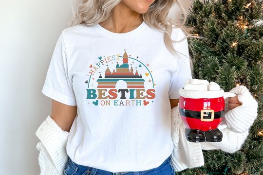 Disney Happiest Besties On Earth Shirt