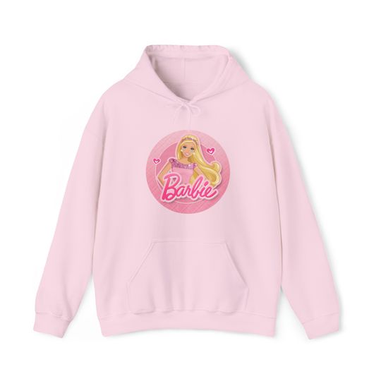 Pink Barbie Hooded Sweatshirt, Unisex Hoodie