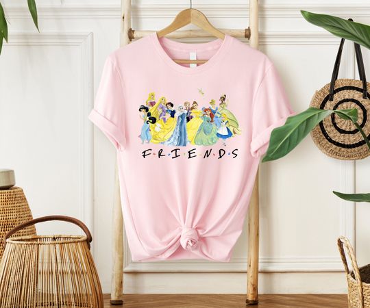 Disney Princess Friends Shirt, Girl Disney Princess Shirtrip