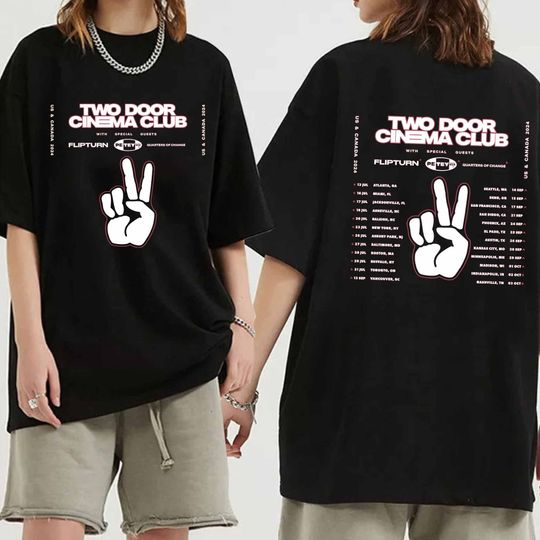 Two Door Cinema Club 2024 Tour Shirt, Two Door Cinema Club Band Fan Shirt