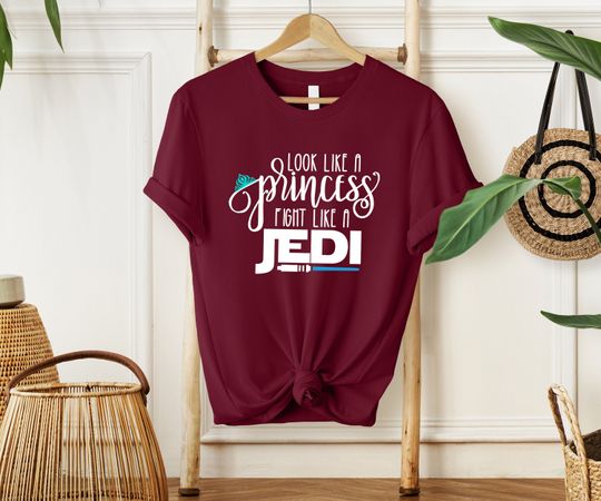 Look Like Princess Fight Like A Jedi Shirt, Disney Princess T-shirt