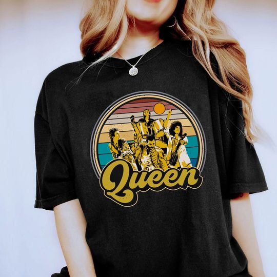 Retro Queen Tshirt, Vintage Queen Band Shirt, Music Band Shirt, Concert t-Shirt