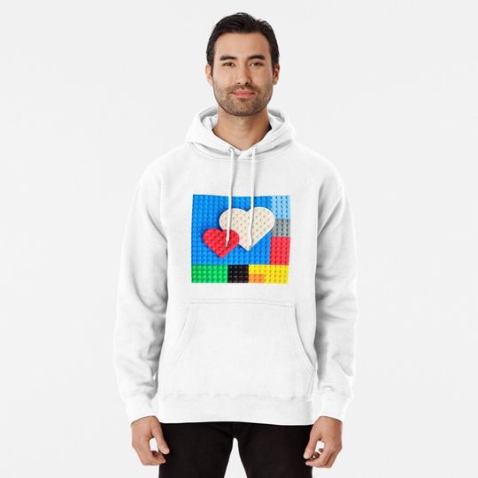 Heart Plates Pullover Hoodie, Lego hoodie