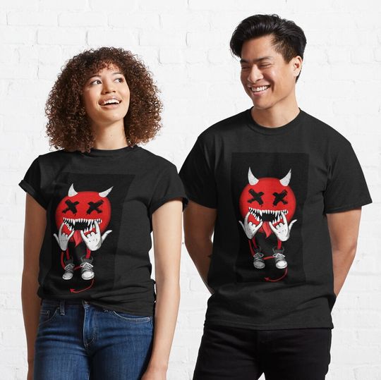 Red Devil Emoji Classic T-Shirt
