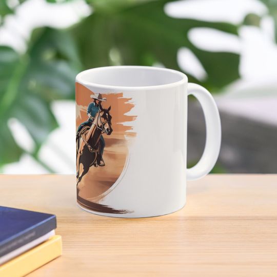 Thundering Hooves: The Art and Speed of Barrel Racing Coffee Mug