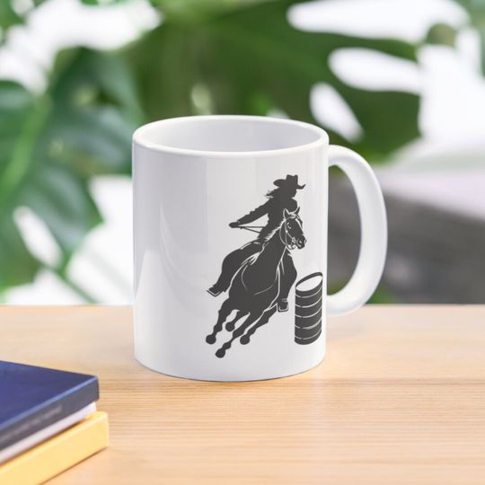Barrel Racing, Barrel Racer, Cowgirl Coffee Mug