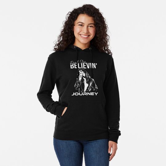 Steve Perry of Journey The Band Don't Stop Believin' Design Lightweight Hoodie