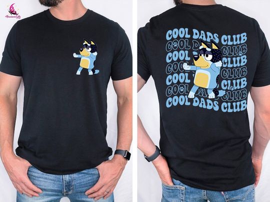 Vintage Cool Dads Club Shirt | BlueyDad Shirt | BlueyDad Family Birthday Shirt
